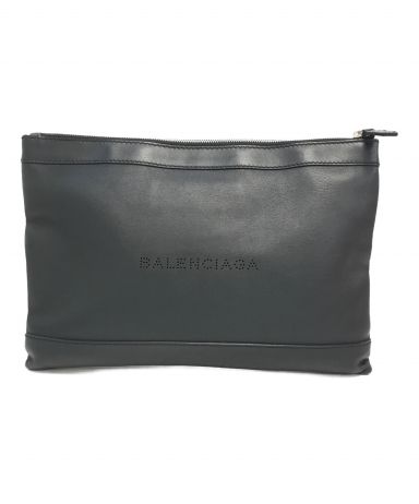 中古・古着通販】BALENCIAGA (バレンシアガ) パンチングレザーロゴ