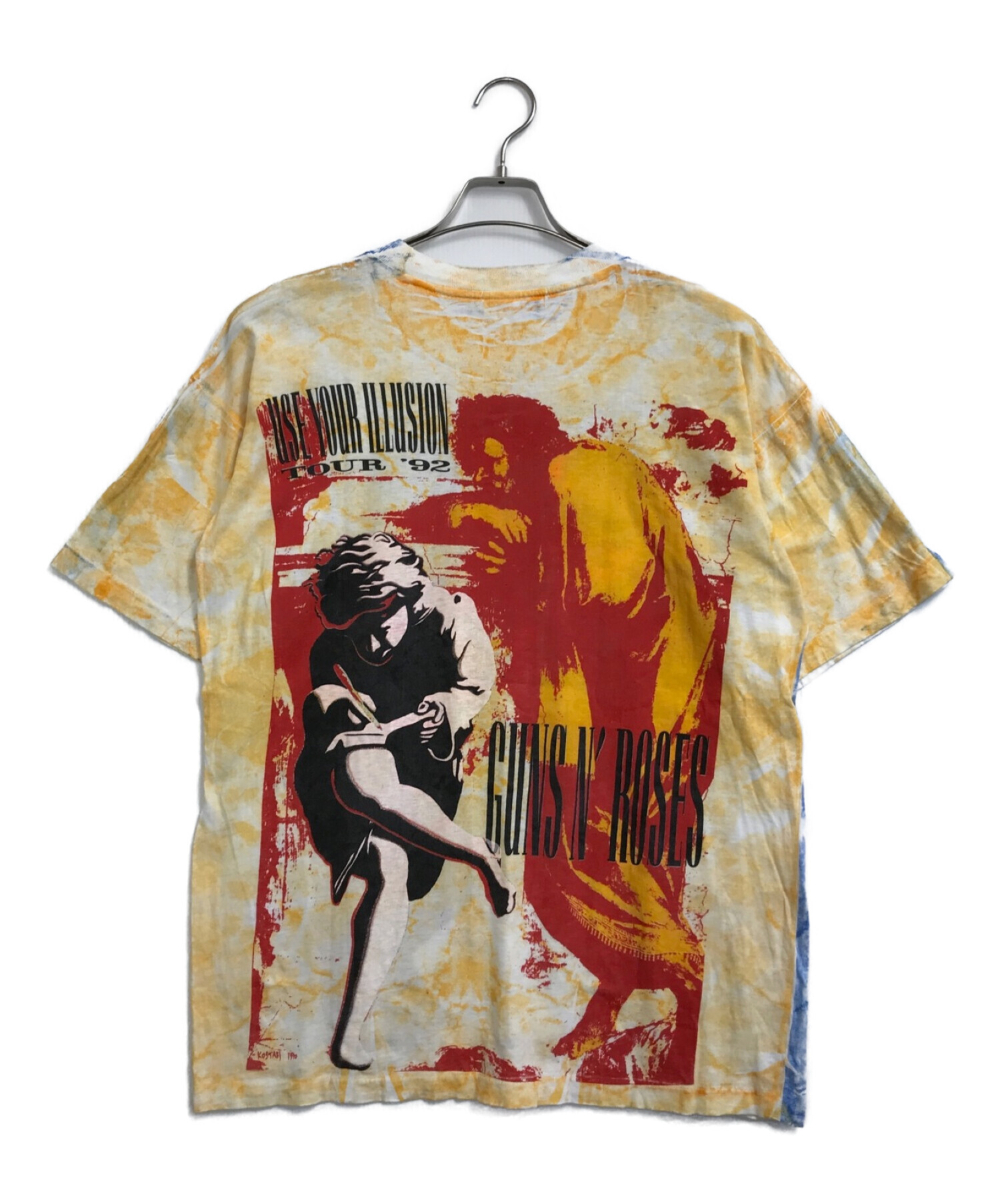 GUNS N ROSES (ガンズ・アンド・ローゼズ) [古着]オールオーバーバンドTシャツ マルチカラー サイズ:L