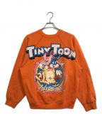 TINY TOON Adventuresタイニートゥーンアドベンチャーズ）の古着「[古着]プリントスウェット」｜オレンジ