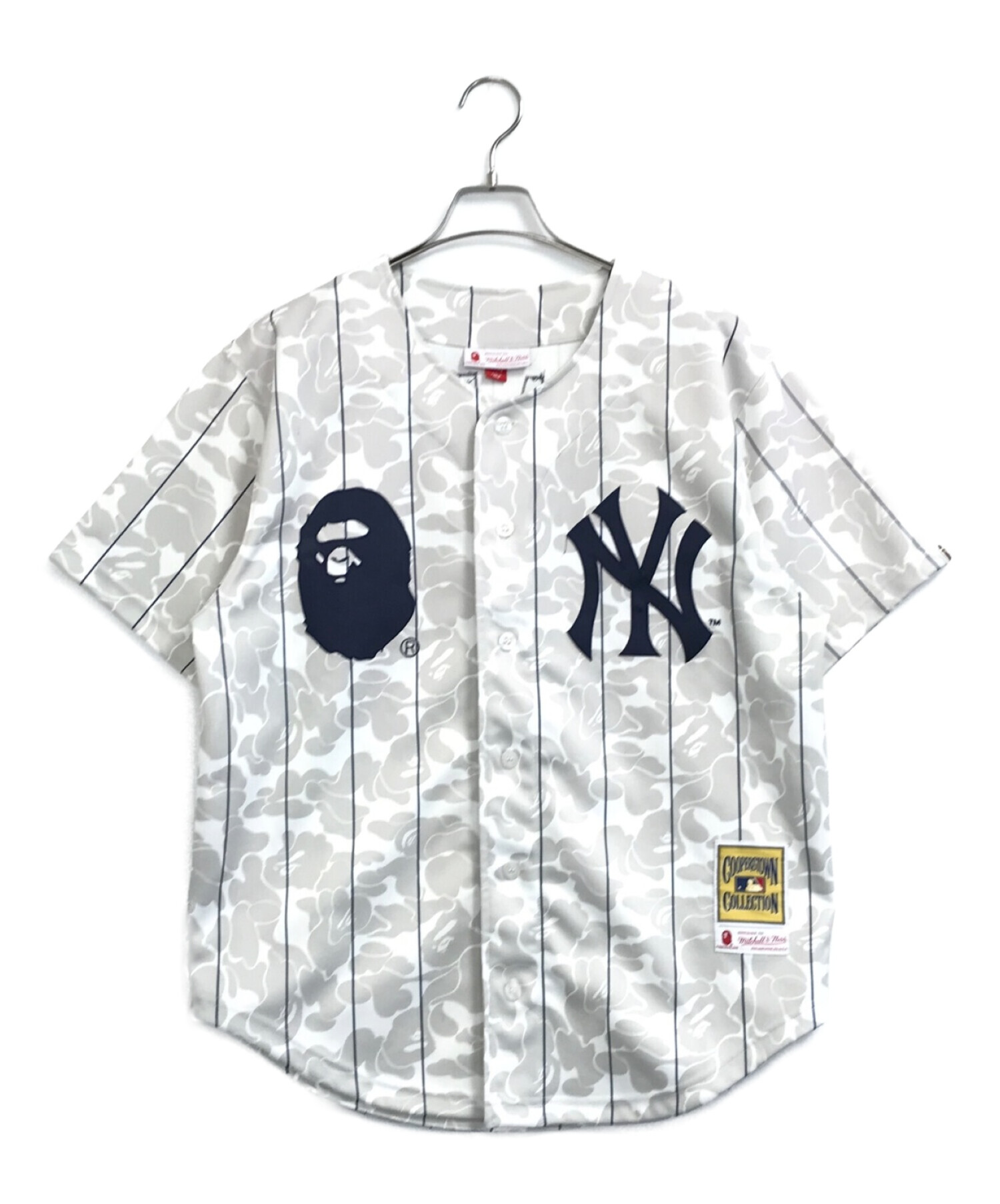 SALE／86%OFF】 a bathing ape Mitchell Ness ベースボールシャツ