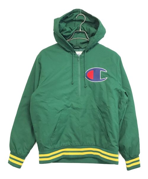 Champion（チャンピオン）Champion (チャンピオン) SUPREME (シュプリーム) アノラックパーカー グリーン サイズ:Mの古着・服飾アイテム