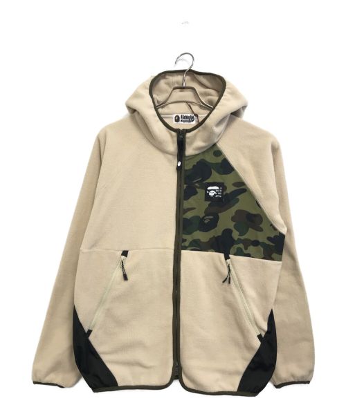 A BATHING APE（アベイシングエイプ）A BATHING APE (アベイシングエイプ) フリースジャケット ベージュ サイズ:Lの古着・服飾アイテム