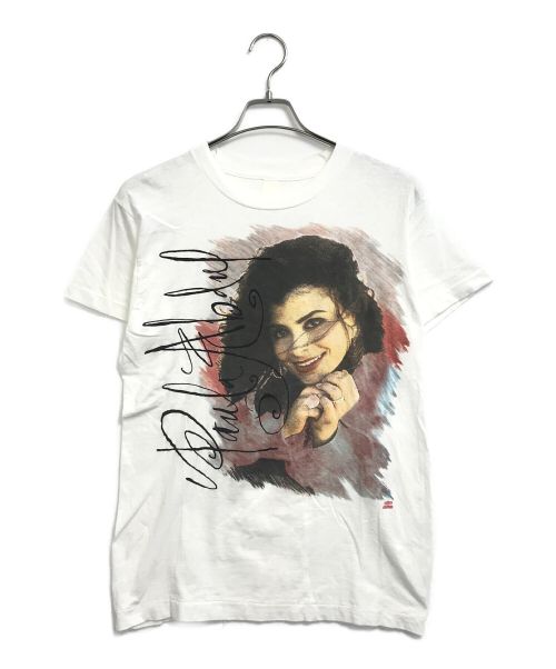 Paula abdul（ポーラ・アブドゥル）Paula abdul (ポーラ・アブドゥル)  [古着]シンガーTee ホワイト サイズ:表記なしの古着・服飾アイテム