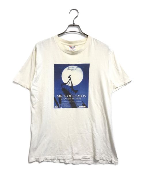 MICROCOSMOS Le peuple de L'herbe（ミクロコスモス）MICROCOSMOS Le peuple de L'herbe (ミクロコスモス) [古着]90s MICROCOSMOS Le peuple de L'herbe ムービーＴシャツ ホワイト サイズ:Lの古着・服飾アイテム