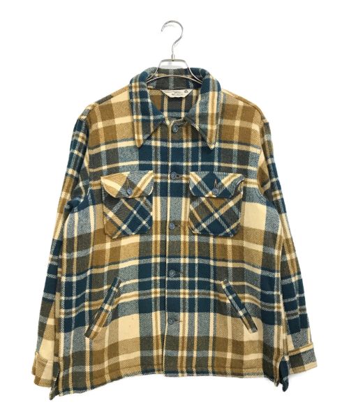 WOOLRICH（ウールリッチ）WOOLRICH (ウールリッチ) [古着]ヘビーウェイトウールネルジャケット ブラウン×グリーン サイズ:表記なしの古着・服飾アイテム