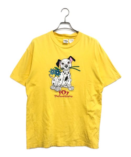 DISNEY（ディズニー）DISNEY (ディズニー) [古着]ワッペン刺繍Tシャツ イエロー サイズ:Lの古着・服飾アイテム