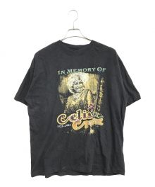 アーティストTシャツ（アーティストTシャツ）の古着「[古着]Celia cruz(セリアクルース) メモリアルTシャツ」｜ブラック