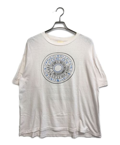 バンドTシャツ（バンドTシャツ）バンドTシャツ (バンドTシャツ) [古着]PEARL JAM バンドTシャツ ホワイト サイズ:タグ劣化の為不明の古着・服飾アイテム