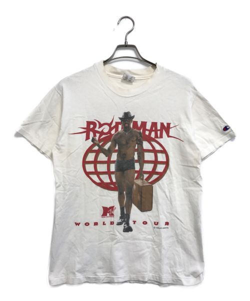 Champion（チャンピオン）Champion (チャンピオン)  [古着]Dennis Rodman MTV world tour Tシャツ ホワイト サイズ:Mの古着・服飾アイテム