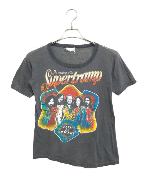 バンドTシャツ（バンドTシャツ）バンドTシャツ (バンドTシャツ) [古着]SUPERTRAMP バンドTシャツ ブラック サイズ:表記なしの古着・服飾アイテム