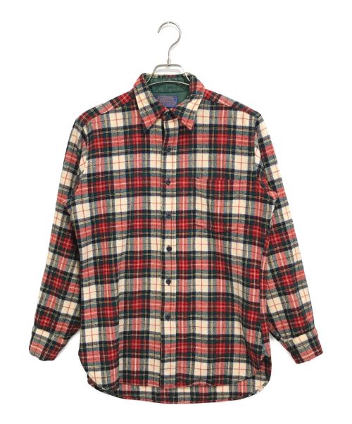 PENDLETON（ペンドルトン）PENDLETON (ペンドルトン) [古着]ウールチェックシャツ レッド サイズ:Mの古着・服飾アイテム