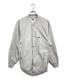 Champion REVERSE WEAVE（チャンピオン リバース ウィーブ）の古着「[古着]スウェットカーディガン」｜グレー