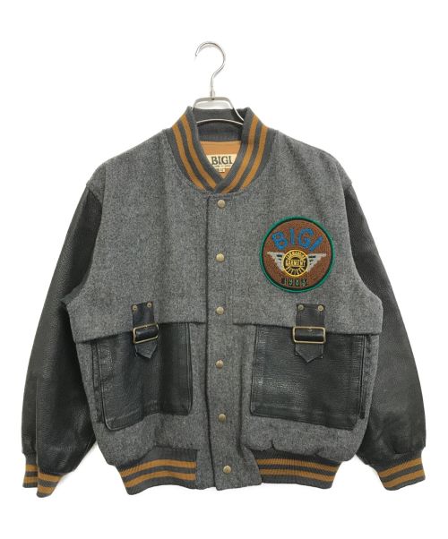 MEN'S BIGI（メンズビギ）MEN'S BIGI (メンズビギ) [OLD]スタジャン グレー サイズ:Mの古着・服飾アイテム