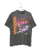 バンドTシャツバンドTシャツ）の古着「[古着]90's aerosmith(エアロスミス) バンドTシャツ」｜ブラック