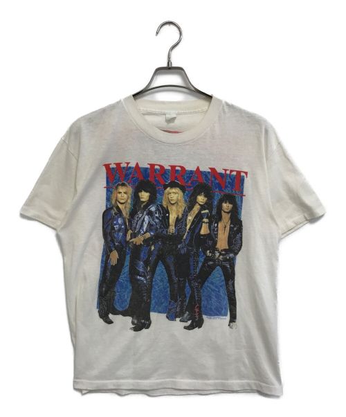 バンドTシャツ（バンドTシャツ）バンドTシャツ (バンドTシャツ) [古着]WARRANT(ウォレント) バンドTシャツ ホワイト サイズ:Lの古着・服飾アイテム