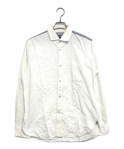 COMME des GARCONS JUNYA WATANABE MAN（コム デ ギャルソン ジュンヤ ワタナベ マン）COMME des GARCONS JUNYA WATANABE MAN (コム デ ギャルソン ジュンヤ ワタナベ マン) 切替デザインシャツ ホワイト サイズ:Mの古着・服飾アイテム