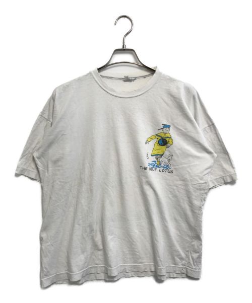 アニメTシャツ（アニメTシャツ）アニメTシャツ (アニメTシャツ) [古着]The Blue Lotus(ブルーロータス)コミックＴシャツ ホワイト サイズ:表記なしの古着・服飾アイテム