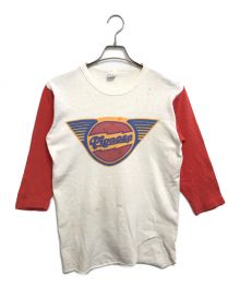 スポーツTシャツ（スポーツTシャツ）の古着「[古着]70s Champion ヴィンテージフットボールTシャツ」｜ホワイト×レッド