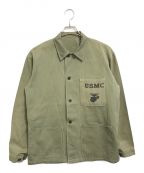 VINTAGE MILITARYヴィンテージ ミリタリー）の古着「USMC P-41 HBTジャケット」｜カーキ