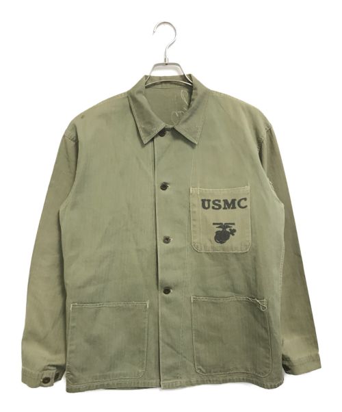 VINTAGE MILITARY（ヴィンテージ ミリタリー）VINTAGE MILITARY (ヴィンテージ ミリタリー) USMC P-41 HBTジャケット カーキ サイズ:表記なしの古着・服飾アイテム