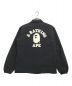 A BATHING APE (アベイシングエイプ) コーチジャケット ブラック サイズ:M：9800円