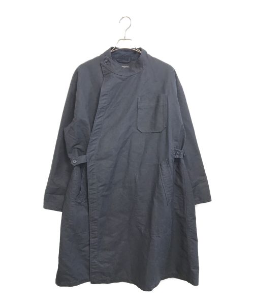 Engineered Garments（エンジニアド ガーメンツ）Engineered Garments (エンジニアド ガーメンツ) ノーカラーショップコート ネイビー サイズ:Sの古着・服飾アイテム