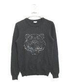 KENZOケンゾー）の古着「SILICON TIGER KNIT」｜ブラック