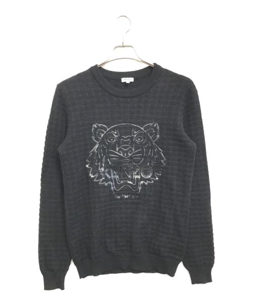 KENZO（ケンゾー）KENZO (ケンゾー) SILICON TIGER KNIT ブラック サイズ:Sの古着・服飾アイテム