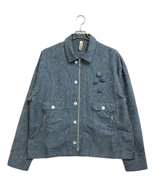 kooi（コーイ）kooi (コーイ) PAISLEY JACQUARD JACKET/1 スカイブルー サイズ:1の古着・服飾アイテム