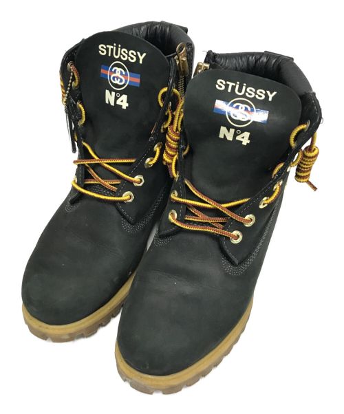 Timberland（ティンバーランド）Timberland (ティンバーランド) stussy (ステューシー) 6インチプレミアムブーツ ブラック サイズ:27cmの古着・服飾アイテム