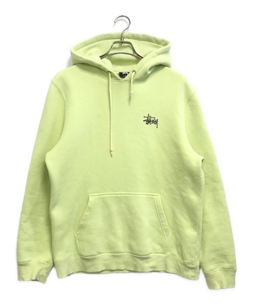 stussy（ステューシー）stussy (ステューシー) プルオーバーパーカー イエロー サイズ:Mの古着・服飾アイテム