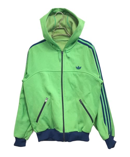 adidas（アディダス）adidas (アディダス) フーデッドジャケット グリーン サイズ:Mの古着・服飾アイテム