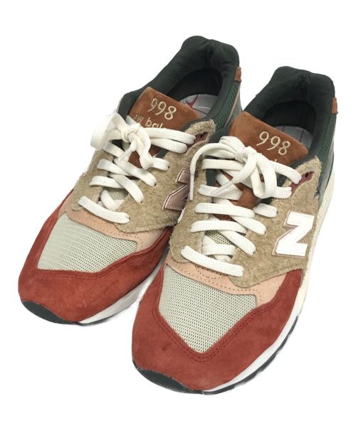 NEW BALANCE（ニューバランス）NEW BALANCE (ニューバランス) KITH (キス) Frank Lloyd Wright (フランク・ロイド・ライト) スニーカー レッド×グリーン サイズ:26.5cmの古着・服飾アイテム