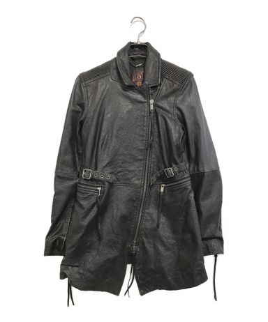 中古・古着通販】DIESEL (ディーゼル) レザージャケット ブラック