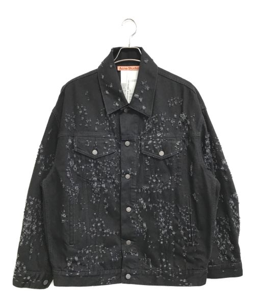 Acne studios（アクネ ストゥディオス）ACNE STUDIOS (アクネストゥディオス) Distressed Denim Jacket ブラック サイズ:XSの古着・服飾アイテム