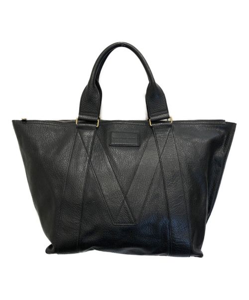 Marc by Marc Jacobs（マークバイマークジェイコブス）Marc by Marc Jacobs (マークバイマークジェイコブス) レザートートバッグ ブラックの古着・服飾アイテム