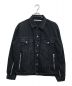 JOHN LAWRENCE SULLIVAN（ジョンローレンスサリバン）の古着「BLEACHED DENIM ZIPPED JACKET」｜ブラック