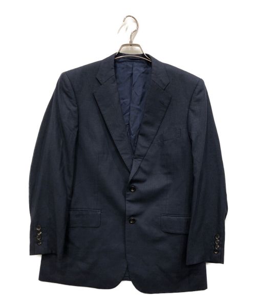 TROJAN（トロ―ジャン）TROJAN (トロ―ジャン) LORO PIANA (ロロピアーナ) シルク混テーラードジャケット ブルー サイズ:AB-5の古着・服飾アイテム