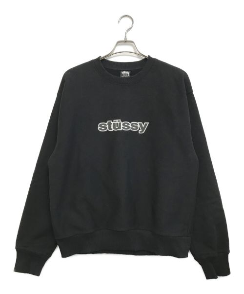 stussy（ステューシー）stussy (ステューシー) プリントスウェット ブラック サイズ:Mの古着・服飾アイテム