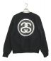 stussy (ステューシー) プリントスウェット ブラック サイズ:M：9800円