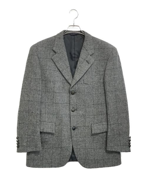 KENT&CURWEN（ケント・アンド・カーウェン）KENT&CURWEN (ケント・アンド・カーウェン) Harris Tweed (ハリスツイード) ウールテーラードジャケット グレー サイズ:AB5の古着・服飾アイテム