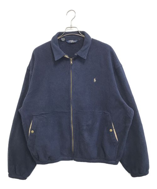 POLO RALPH LAUREN（ポロ・ラルフローレン）POLO RALPH LAUREN (ポロ・ラルフローレン) フリーススイングトップ ネイビー サイズ:XXLの古着・服飾アイテム