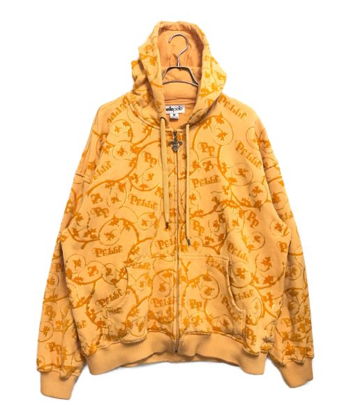 pellepelle（ペレペレ）pellepelle (ペレペレ) ジップパーカー オレンジ サイズ:2XLの古着・服飾アイテム