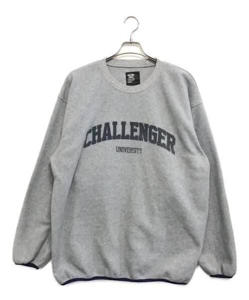 CHALLENGER（チャレンジャー）CHALLENGER (チャレンジャー) COLLEGE LOGO C/N FLEECE グレー サイズ:XLの古着・服飾アイテム