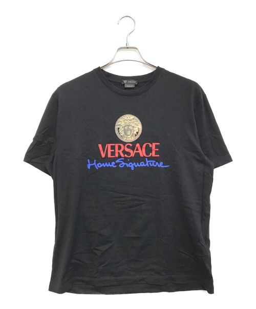 VERSACE（ヴェルサーチ）VERSACE (ヴェルサーチェ) Tシャツ ブラック サイズ:XLの古着・服飾アイテム