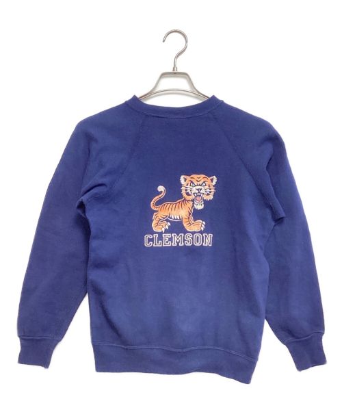 COLLEGIATE PACIFIC（カレッジパシフィック）COLLEGIATE PACIFIC (カレッジパシフィック) カラーフロッキースウェット ネイビー サイズ:Sの古着・服飾アイテム