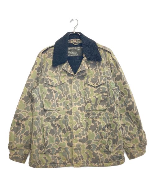 stussy（ステューシー）stussy (ステューシー) カモフラフィールドジャケット カーキ サイズ:Lの古着・服飾アイテム