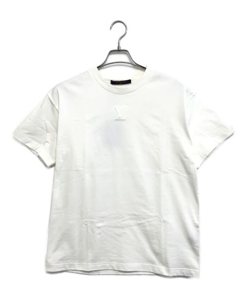 LOUIS VUITTON（ルイ ヴィトン）LOUIS VUITTON (ルイ ヴィトン) エンボスLVロゴ半袖Tシャツ ホワイト サイズ:XS 未使用品の古着・服飾アイテム