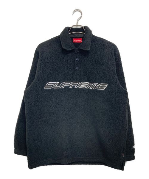 SUPREME（シュプリーム）SUPREME (シュプリーム) Polartec L/S polo ブラック サイズ:Mの古着・服飾アイテム