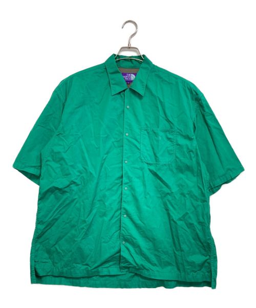 THE NORTHFACE PURPLELABEL（ザ・ノースフェイス パープルレーベル）THE NORTHFACE PURPLELABEL (ザ・ノースフェイス パープルレーベル) Garment Dye H/S Shirt グリーン サイズ:XLの古着・服飾アイテム